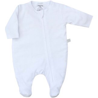 Macacão Bebê Longo Zíper Suedine 100% Algodão Tilly Baby